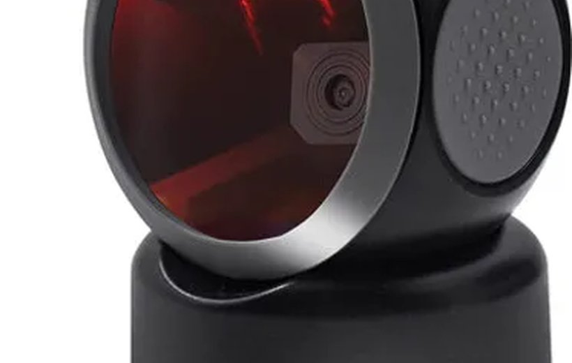 Handheld barcode scanner used with POS